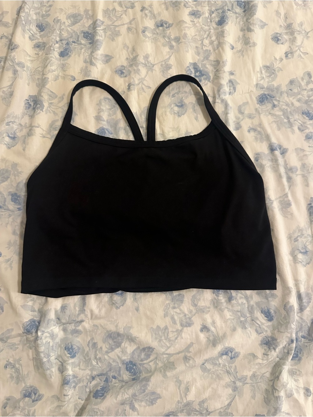 aerie Black Cropped Sports Bralette